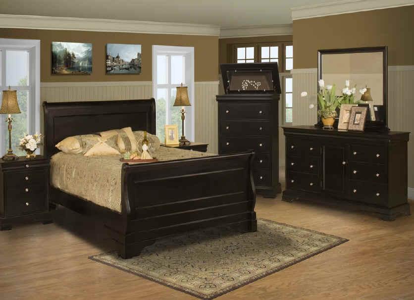 New Classic Belle Rose 4 Drawer Night Stand in Black Cherry - Image 2