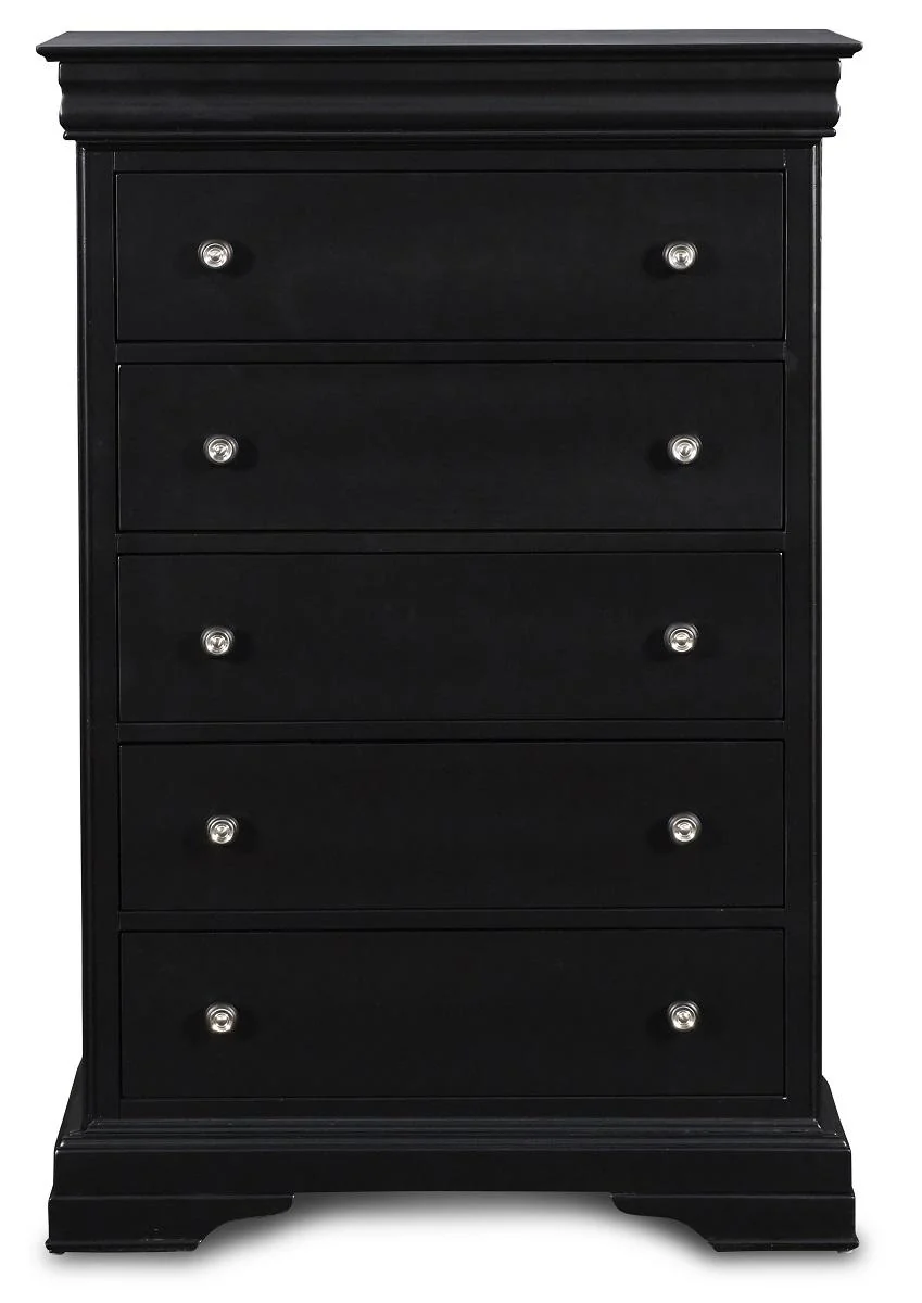 New Classic Belle Rose 5 Drawer Lift Top Chest in Black Cherry - Image 2