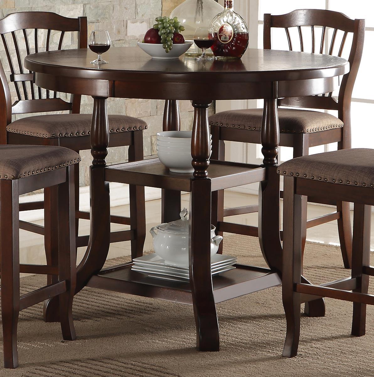 New Classic Bixby Counter Dining Table in Espresso - Image 2