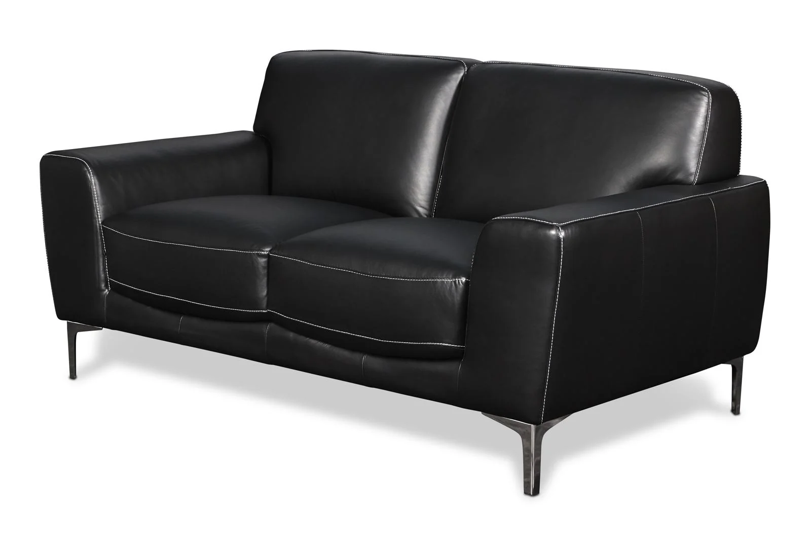 New Classic Carrara Loveseat in Black - Image 2