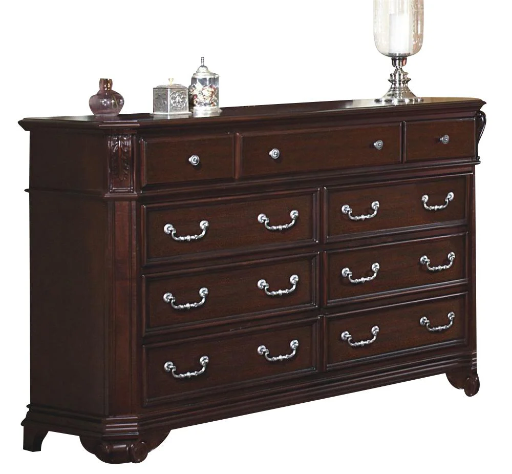 New Classic Emilie 9 Drawer Dresser in English Tudor - Image 4
