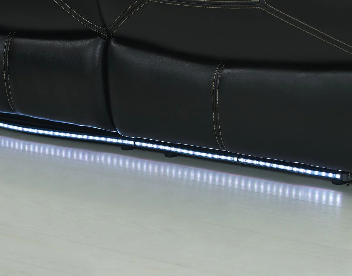 New Classic Flynn Dual Sofa (Lights) in Premier Black - Image 4