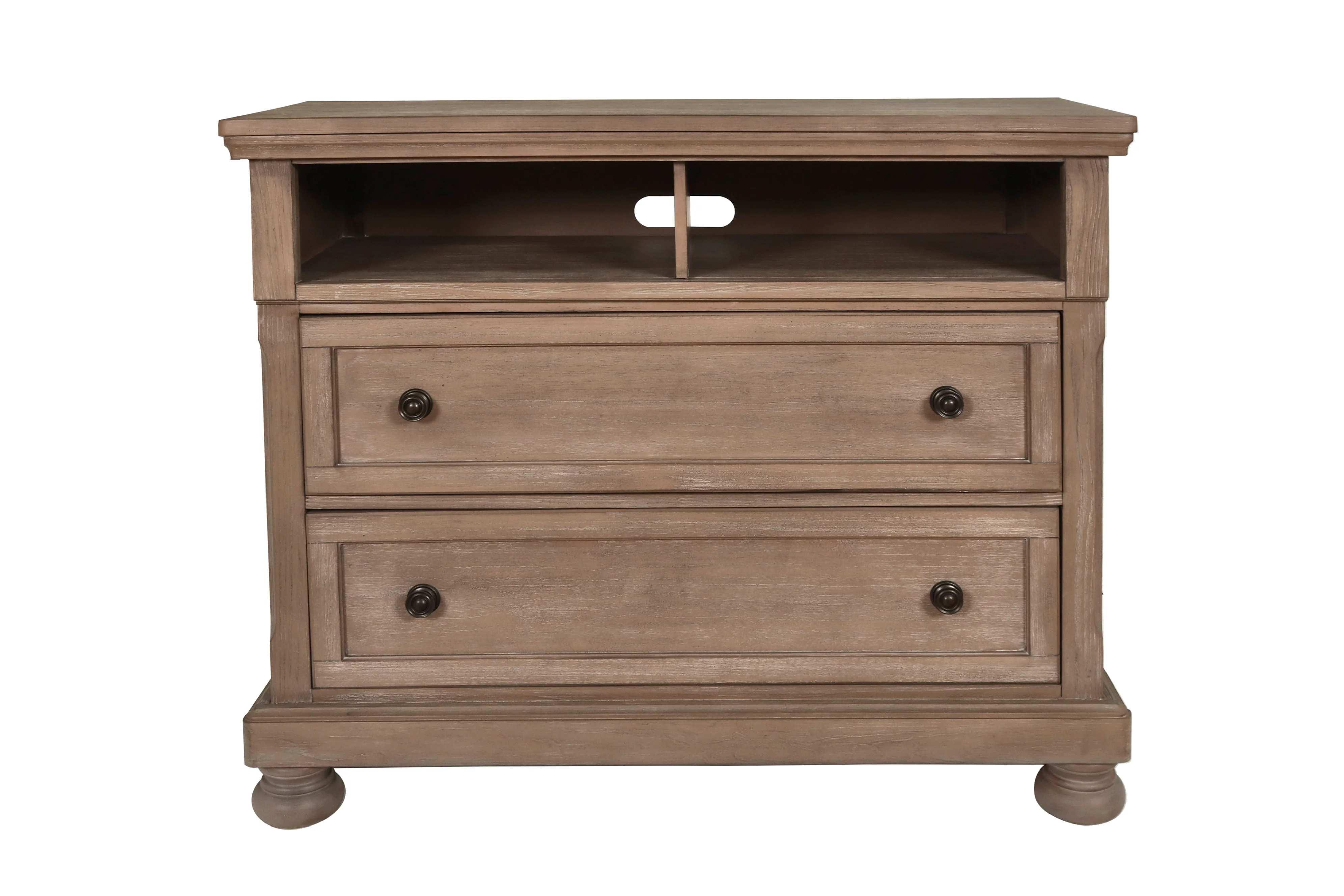Allegra Media Console-Pewter - Image 2