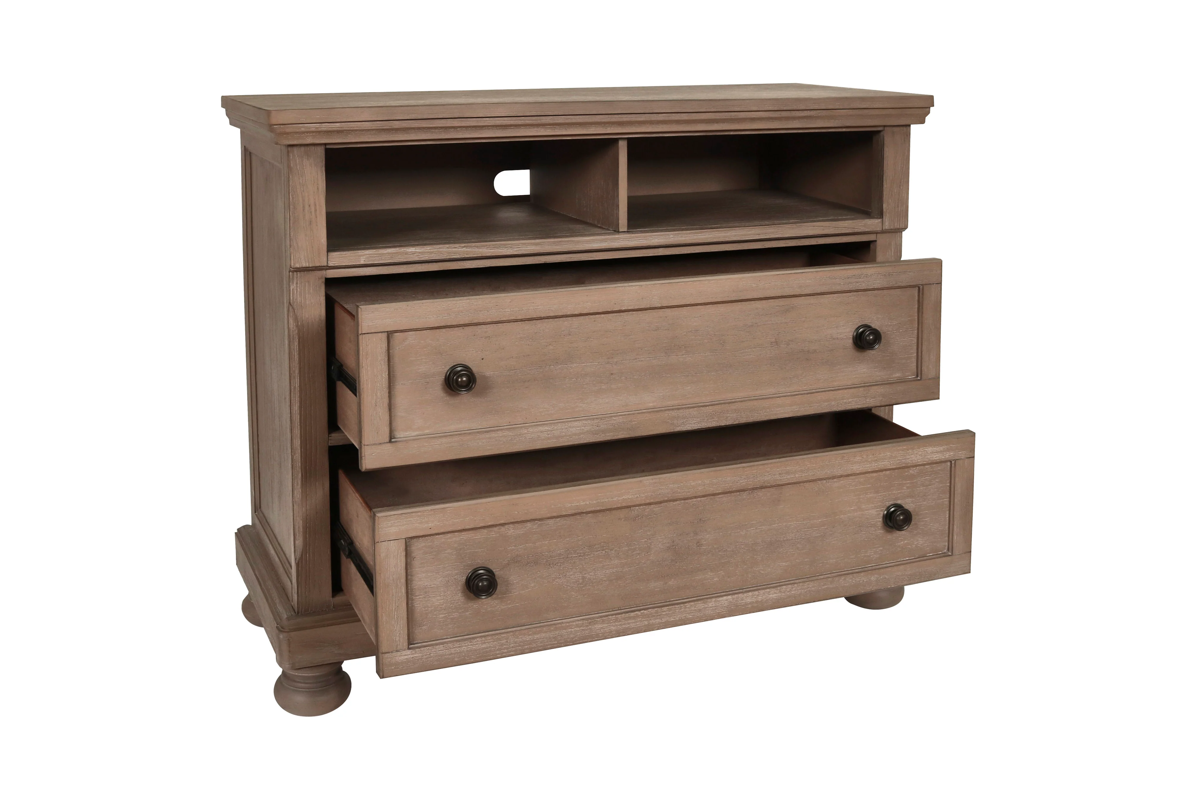 Allegra Media Console-Pewter - Image 3