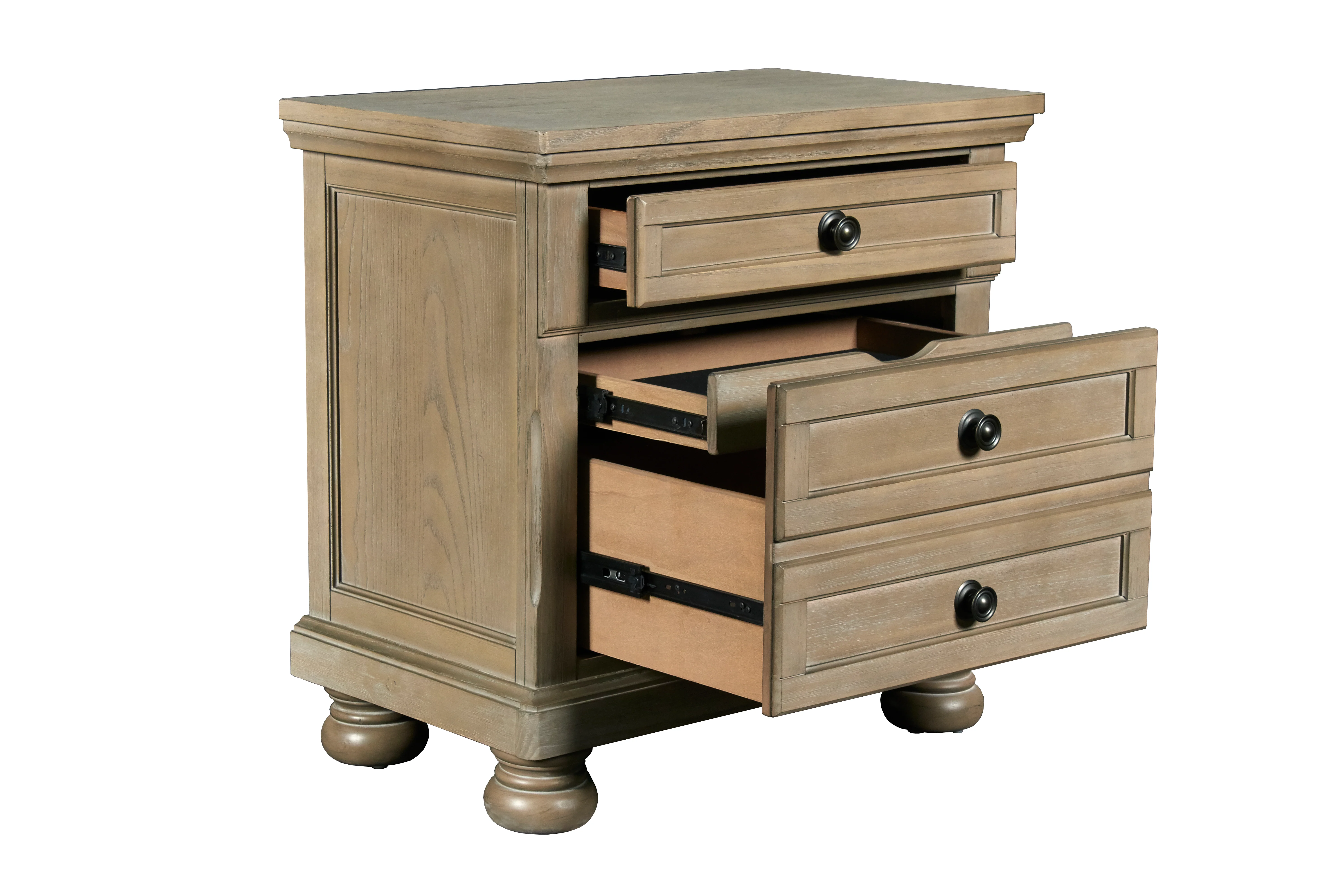 Allegra Nightstand -Pewter - Image 3
