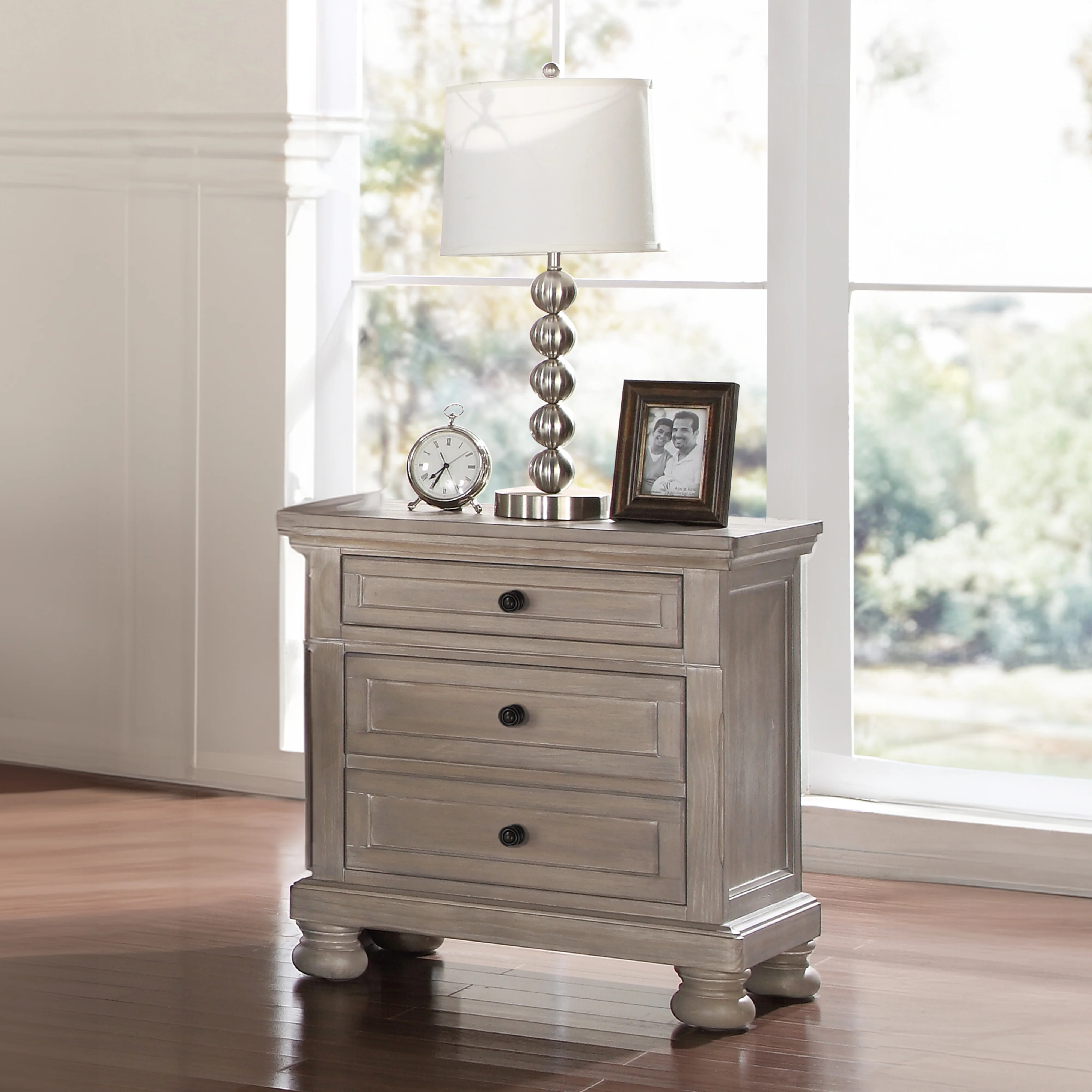 Allegra Nightstand -Pewter - Image 9
