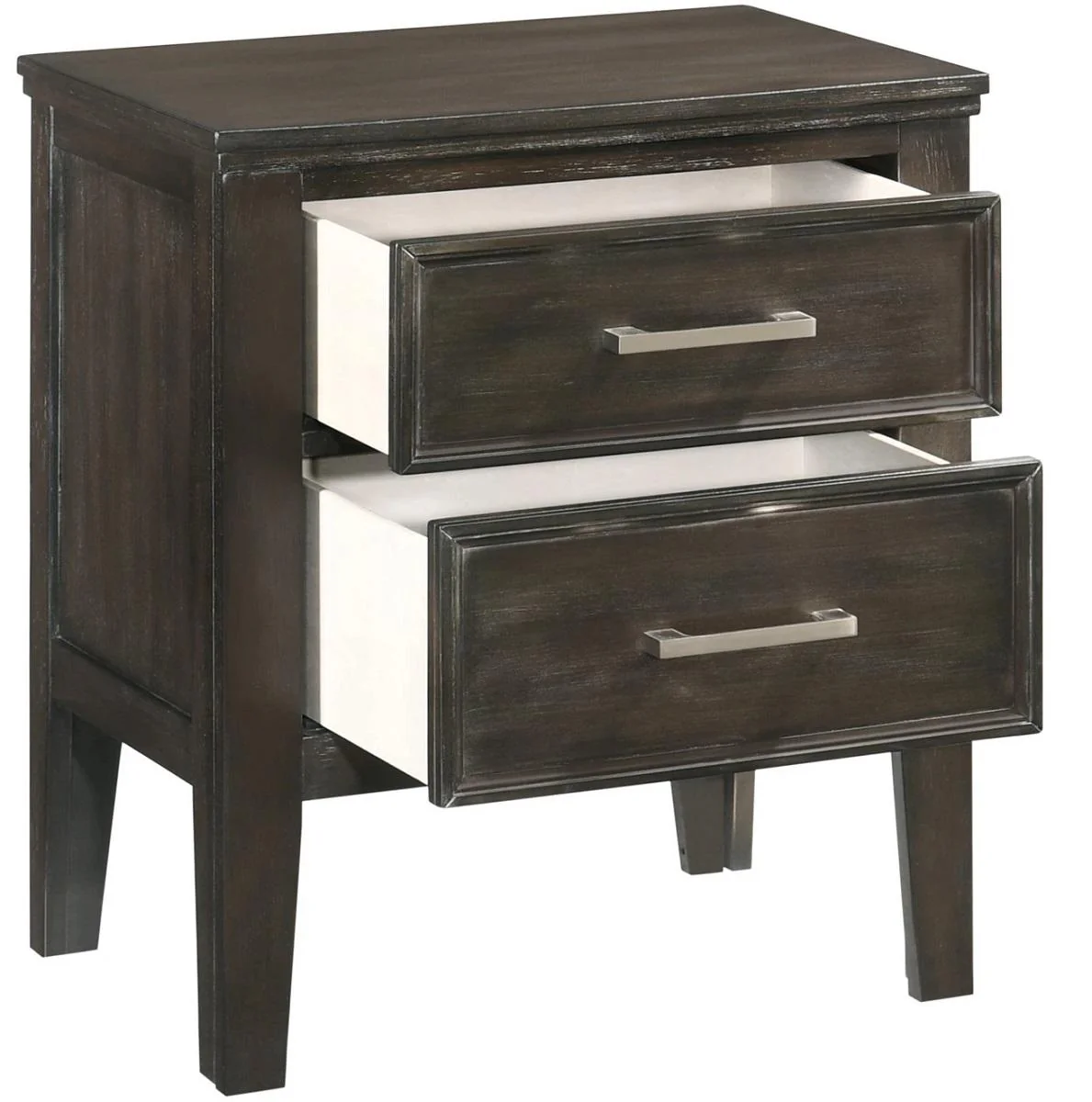 New Classic Furniture Andover 2 Drawer Nightstand in Nutmeg - Image 2