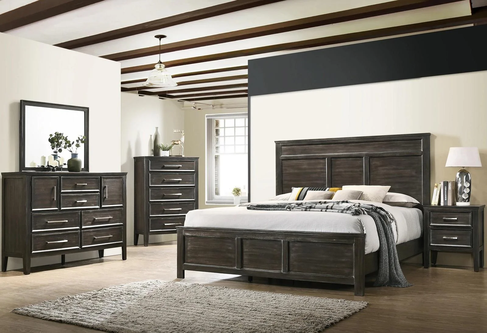 New Classic Furniture Andover 5 Drawer Chest in Nutmeg - Image 3