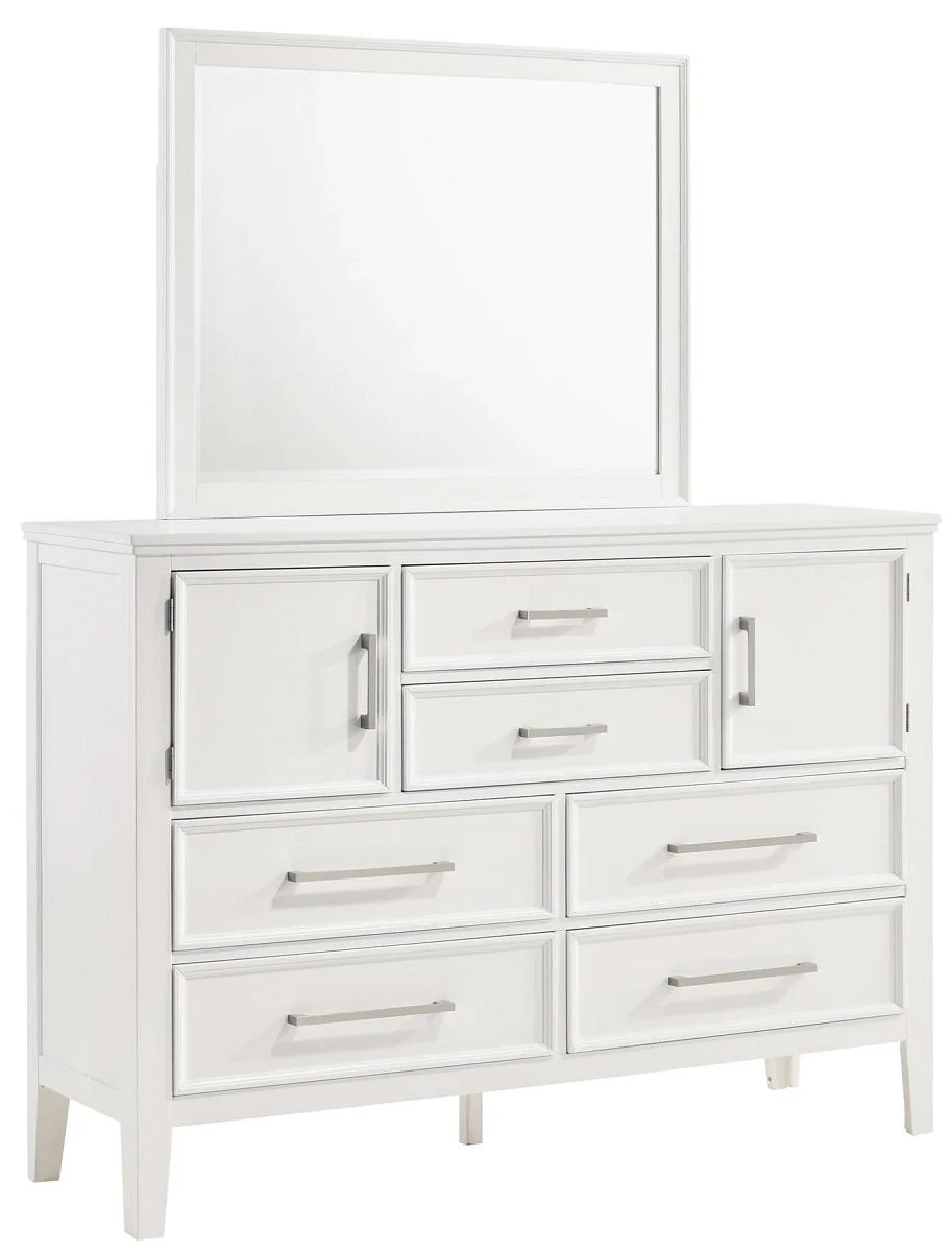New Classic Furniture Andover 6 Drawer Dresser in White - Image 2
