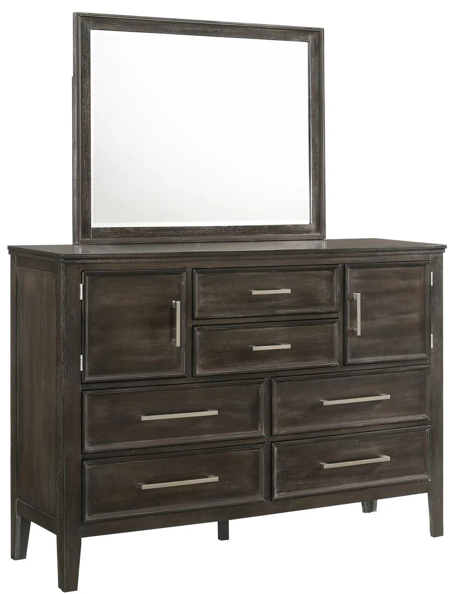 New Classic Furniture Andover Mirror in Nutmeg - Image 2