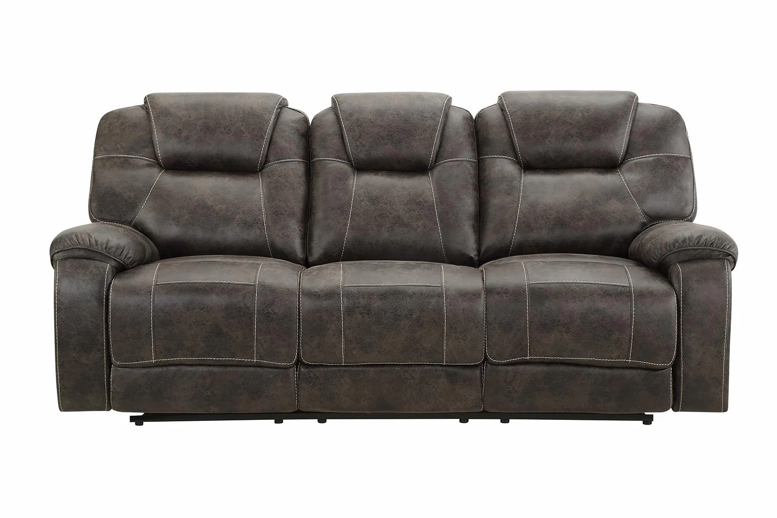 New Classic Furniture Anton Dual Recliner Sofa in Chocolate - Image 2