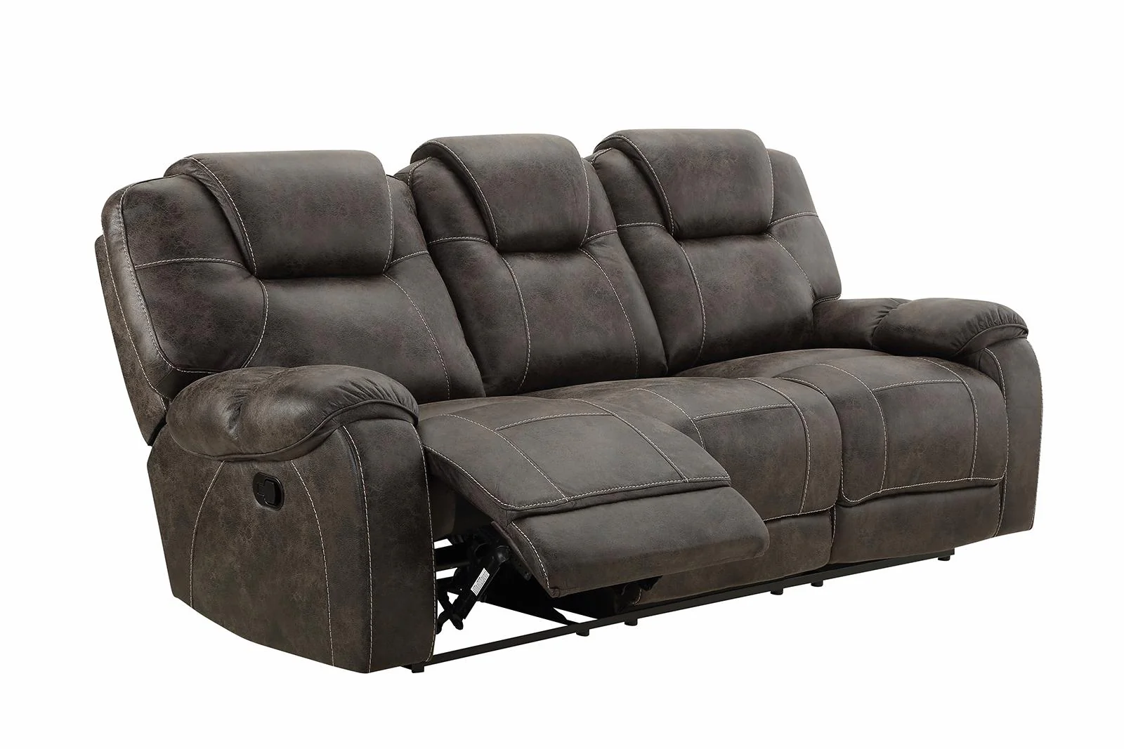 New Classic Furniture Anton Dual Recliner Sofa with Power Footrest in Chocolate - Image 3