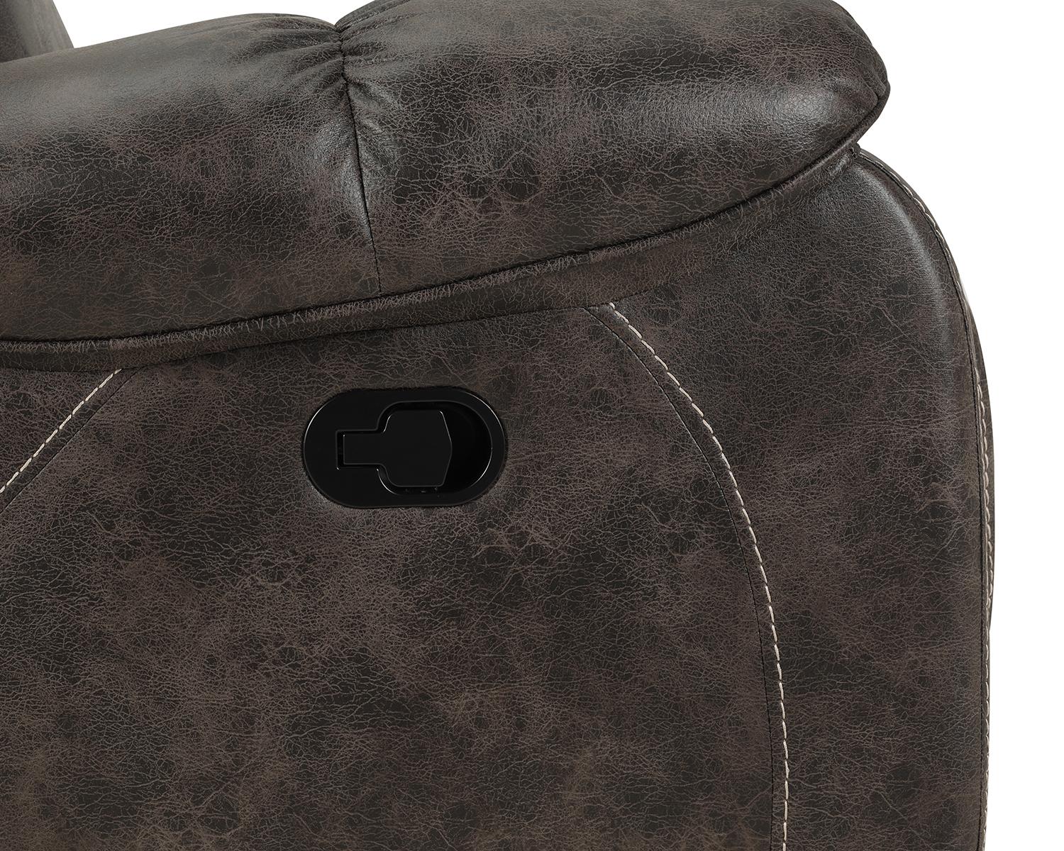 New Classic Furniture Anton Glider Recliner with Power Footrest in Chocolate - Image 5