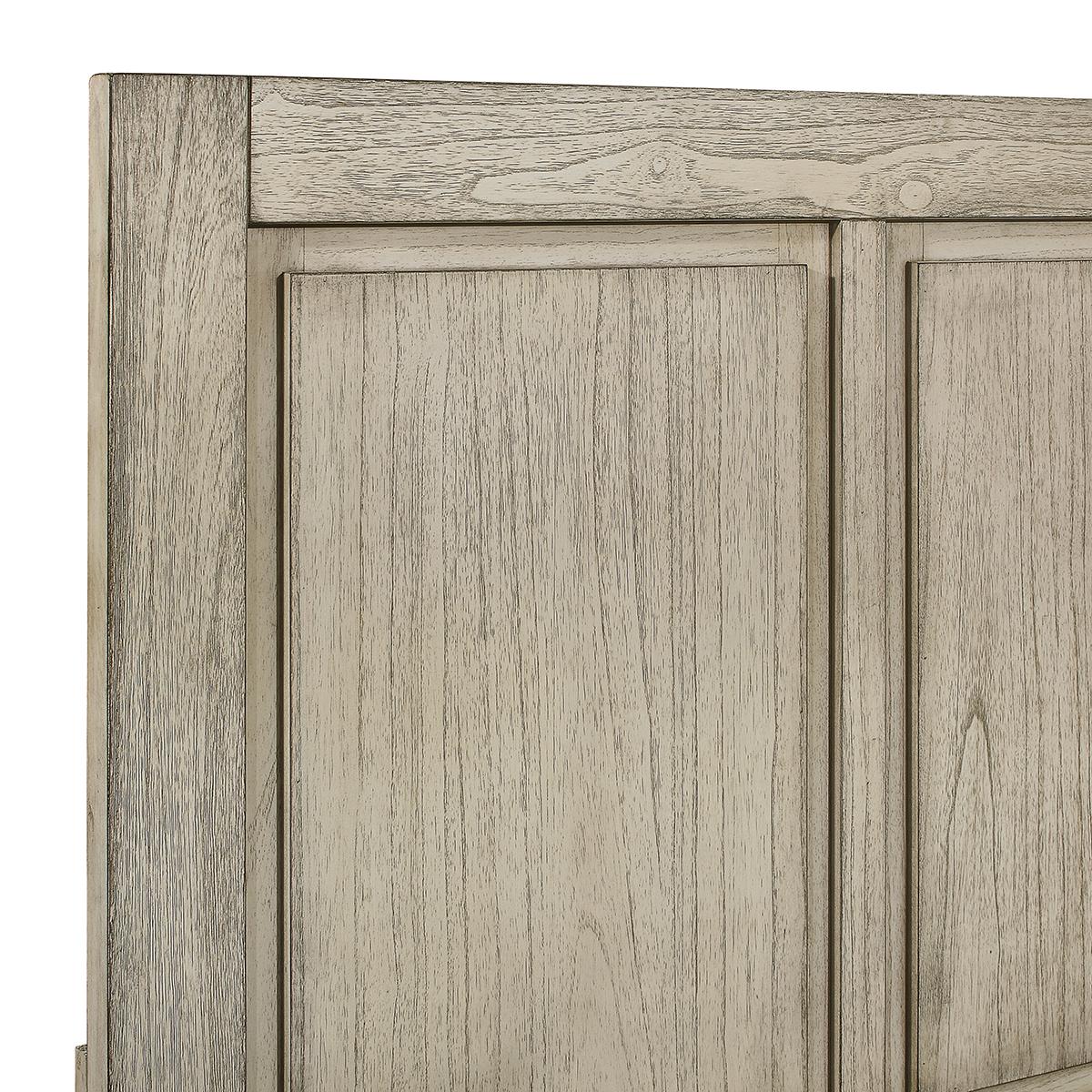 New Classic Furniture Ashland King Panel Bed in Rustic White - Image 5