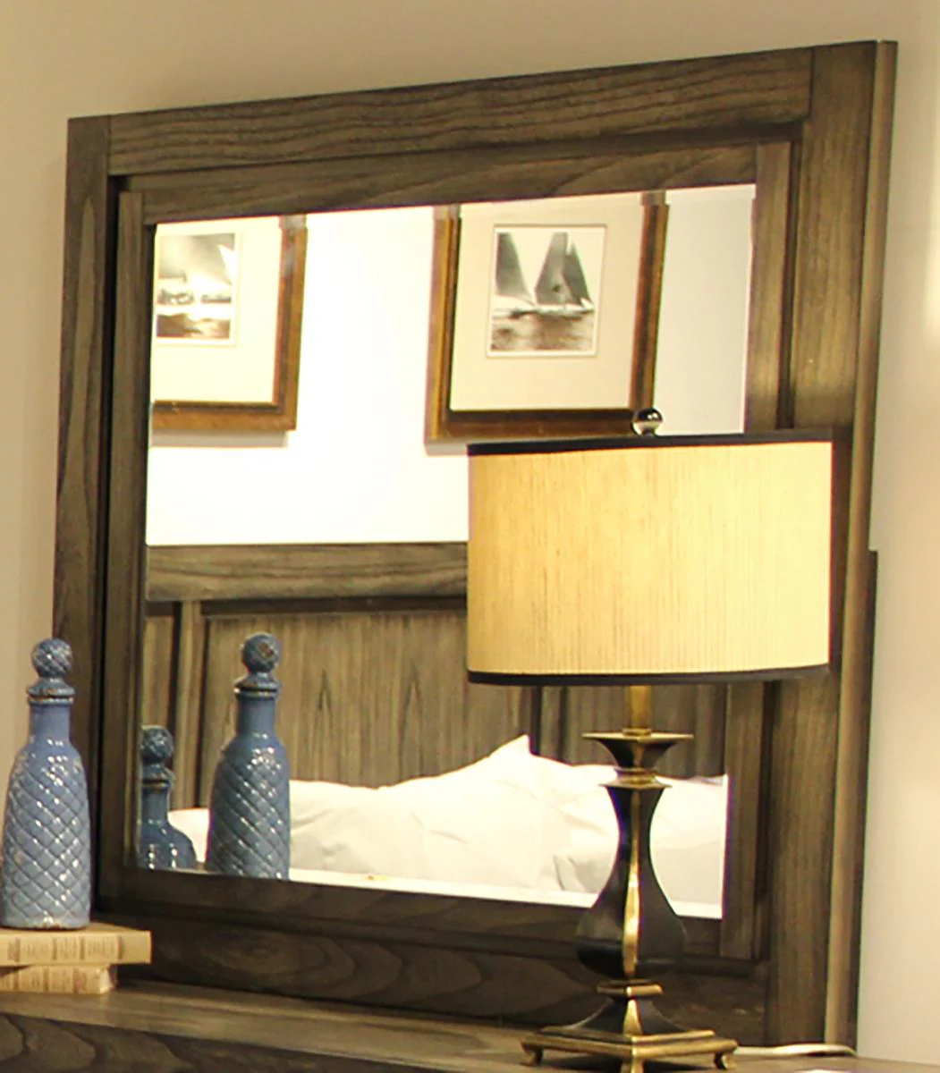 New Classic Furniture Ashland Mirror in Rustic Brown - Image 4