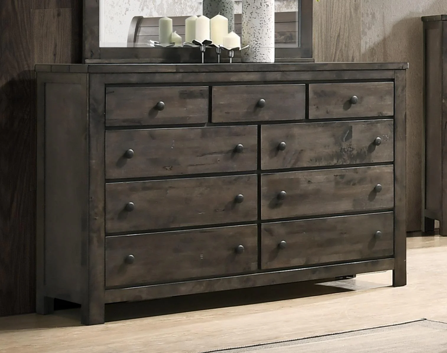 New Classic Furniture Blue Ridge Dresser in Rustic Gray - Image 2