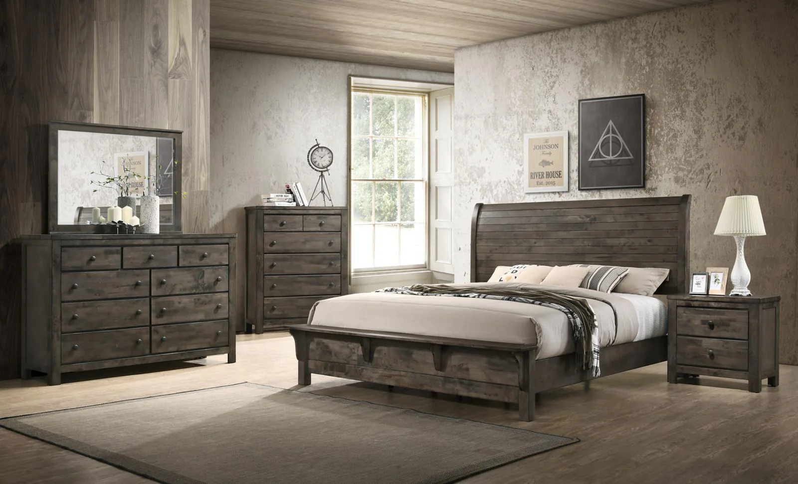 New Classic Furniture Blue Ridge Dresser in Rustic Gray - Image 4