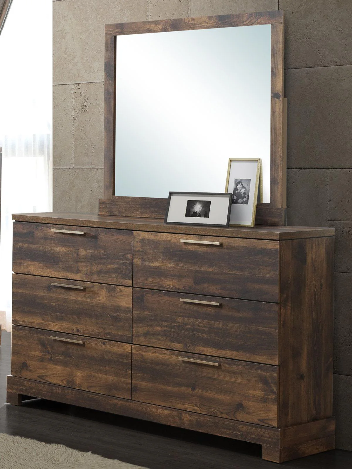 New Classic Furniture Campbell 6 Drawer Dresser in Ranchero - Image 3