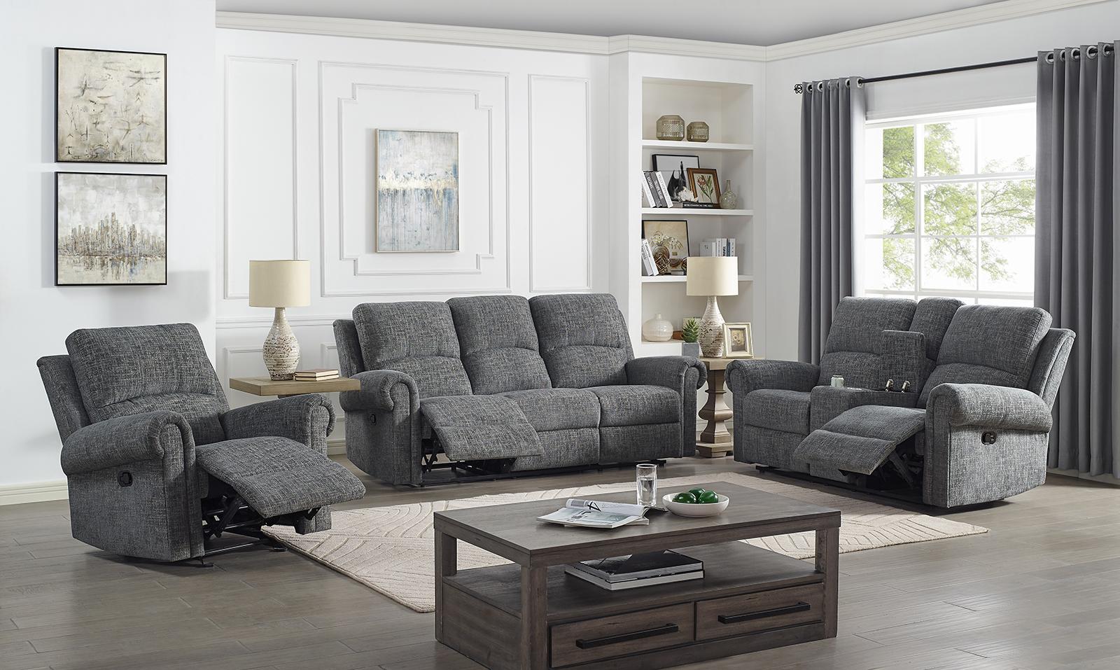 New Classic Furniture Connor Glider Recliner in Gray - Image 2