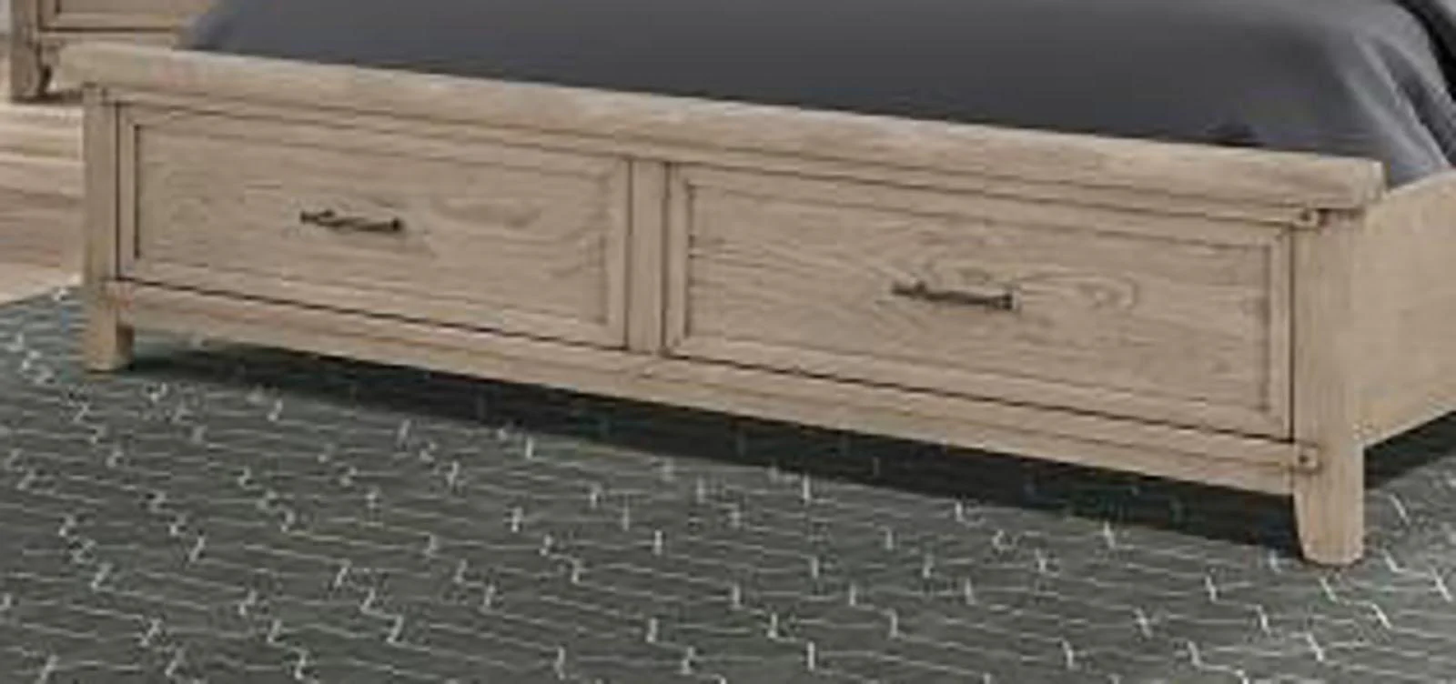 New Classic Furniture Fairfax California King Storage Bed in Driftwood - Image 3