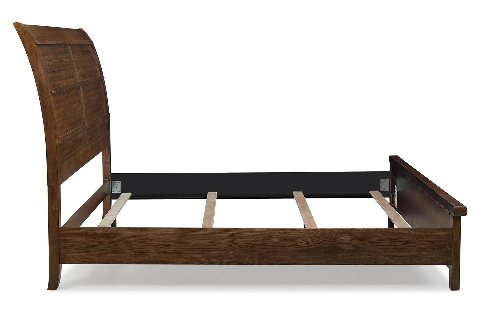 New Classic Furniture Fairfax King Panel Bed in Medium Oak - Image 4