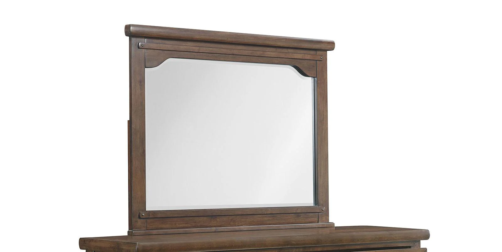 New Classic Furniture Fairfax Mirror in Medium Oak - Image 2