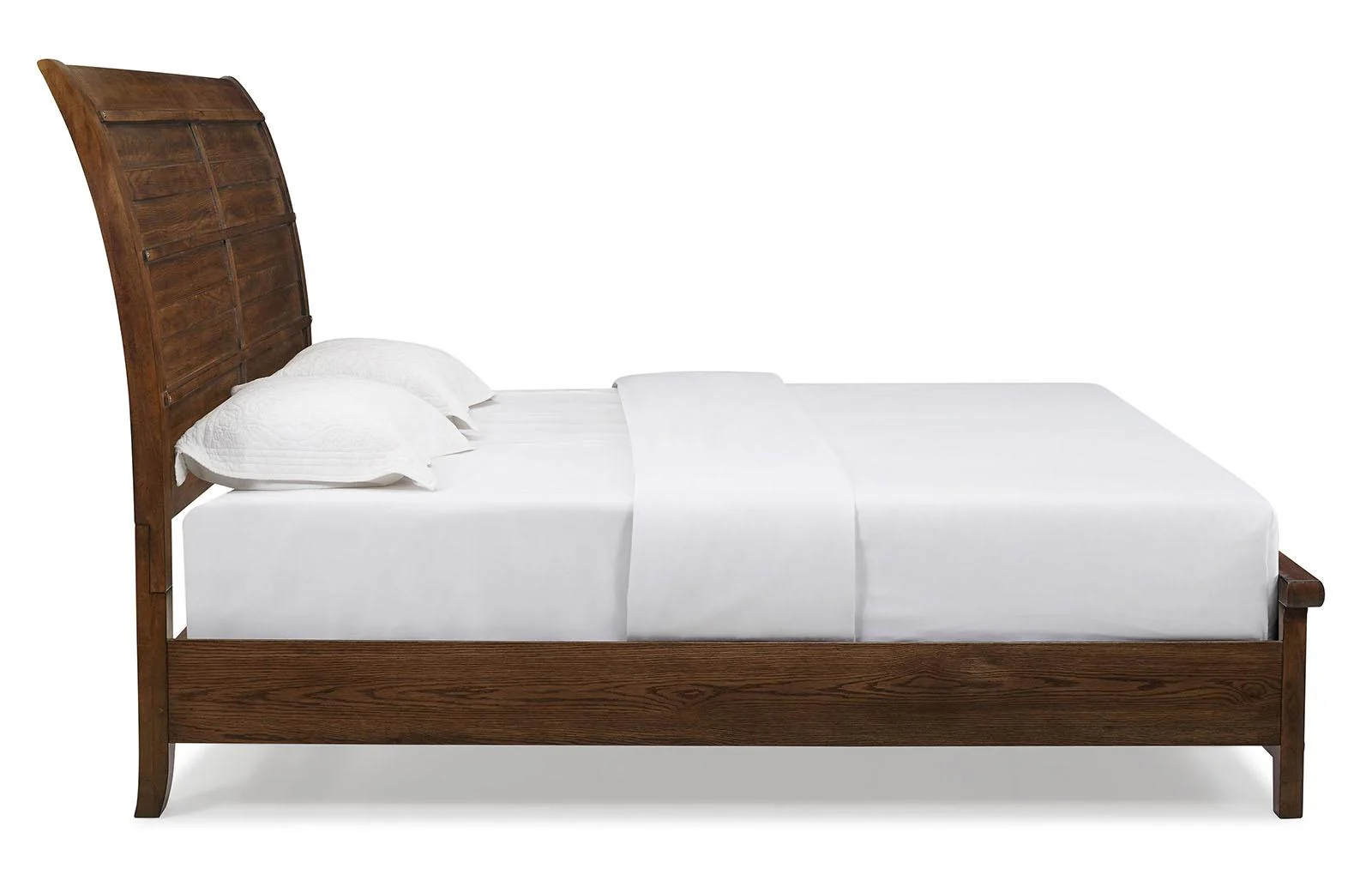 New Classic Furniture Fairfax Queen Panel Bed in Medium Oak - Image 3
