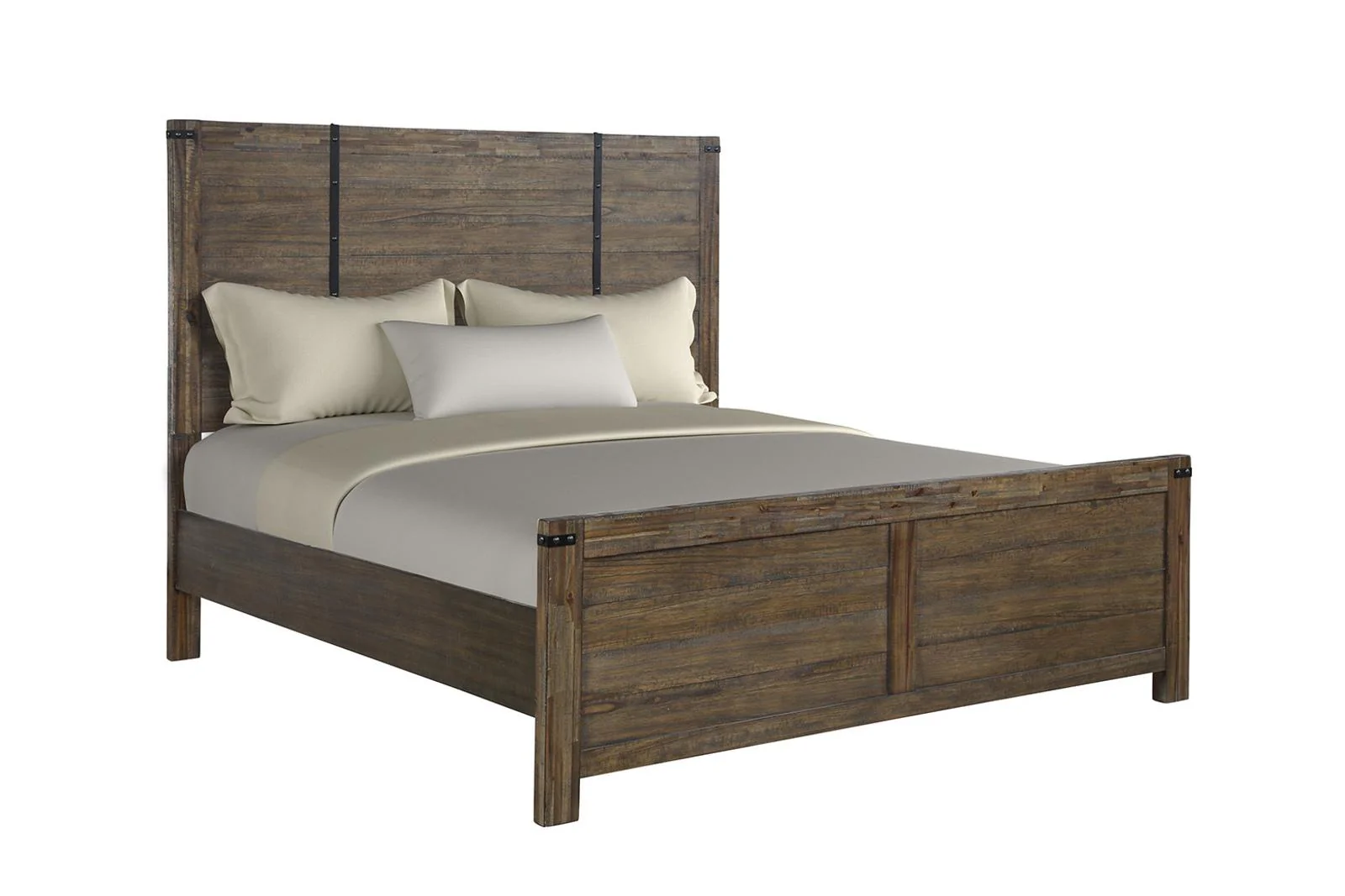New Classic Furniture Galleon California King Bed in Weathered Walnut - Image 2