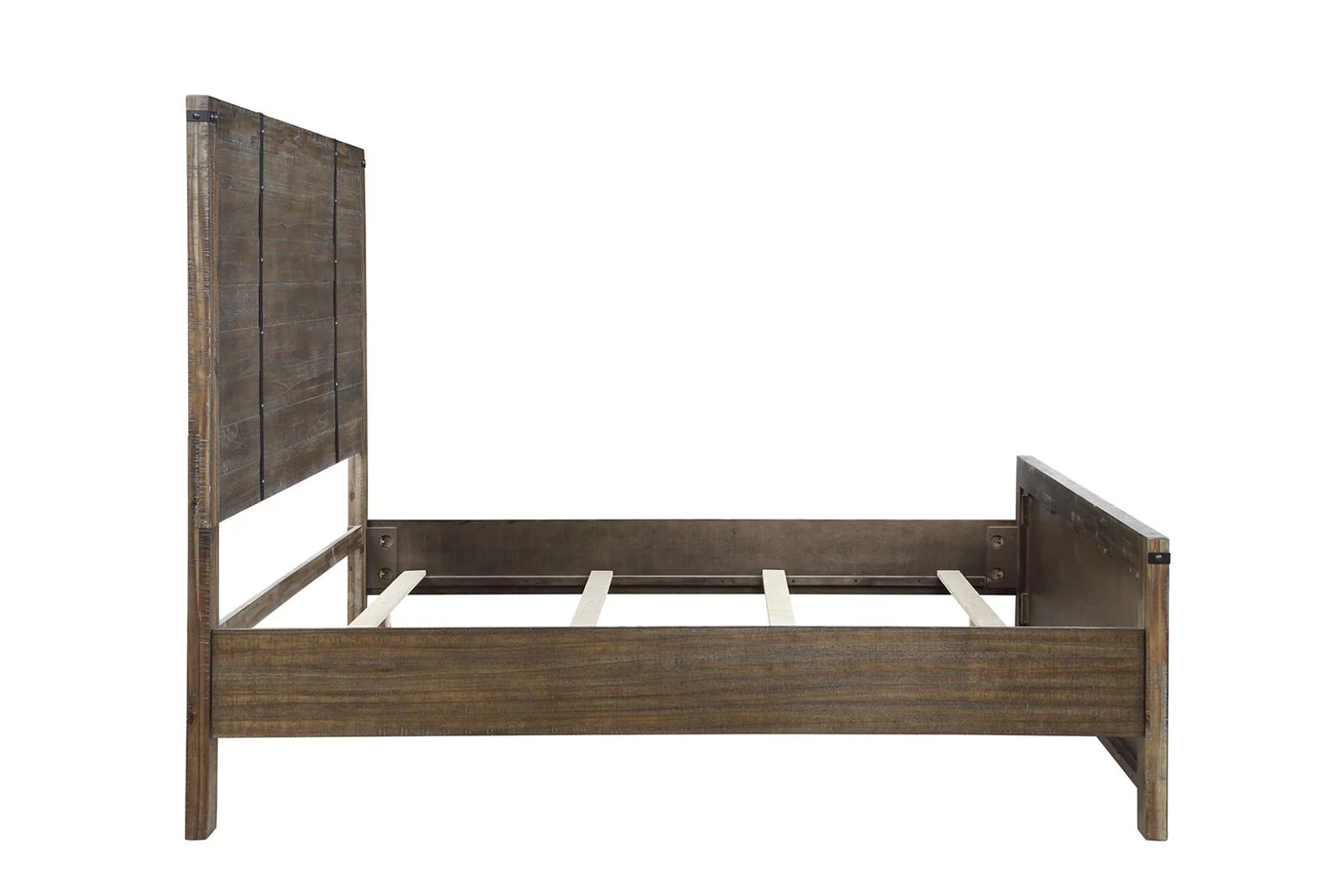 New Classic Furniture Galleon California King Bed in Weathered Walnut - Image 4
