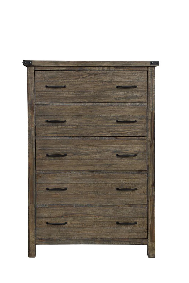 New Classic Furniture Galleon Chest in Weathered Walnut
