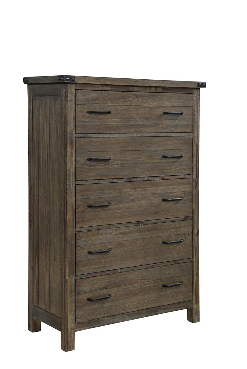 New Classic Furniture Galleon Chest in Weathered Walnut - Image 2