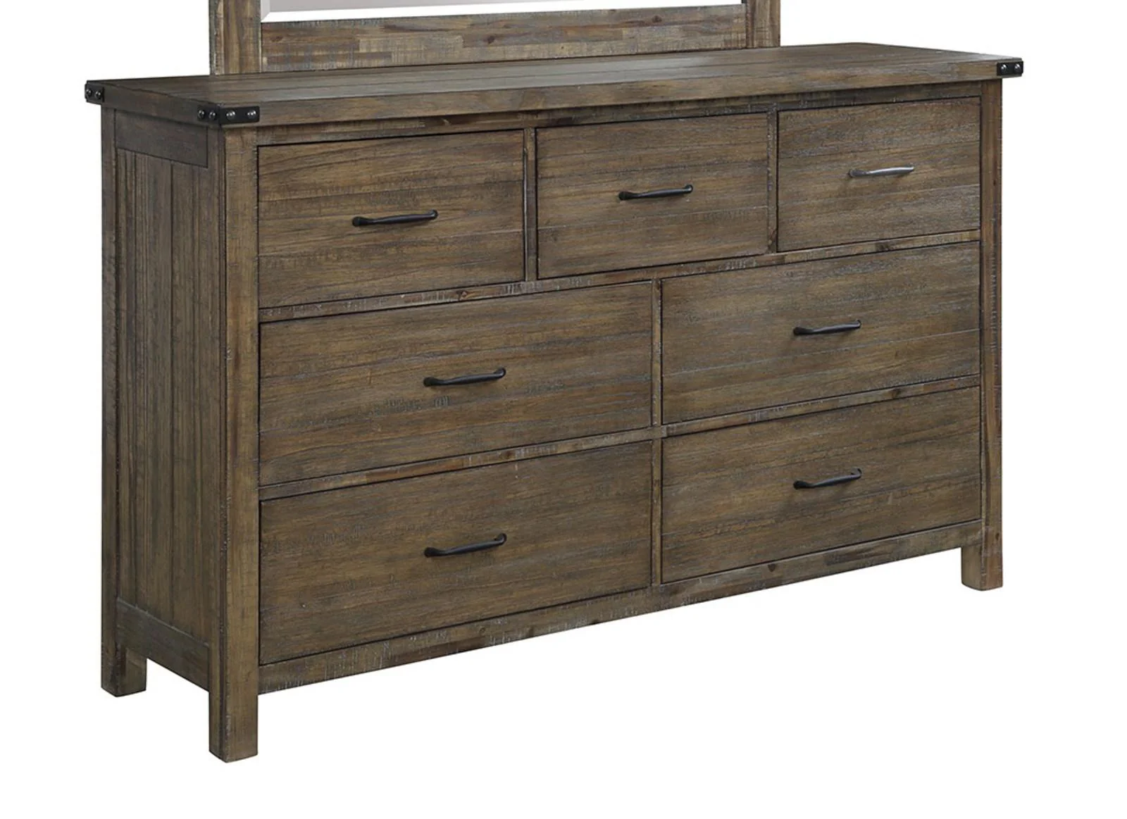 New Classic Furniture Galleon Dresser in Weathered Walnut - Image 3
