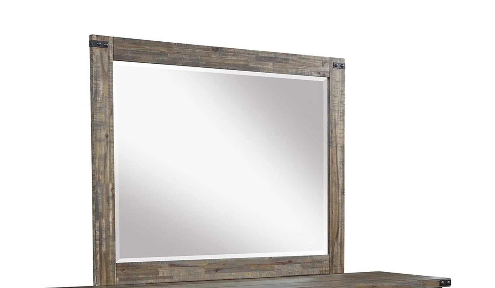 New Classic Furniture Galleon Mirror in Weathered Walnut - Image 2