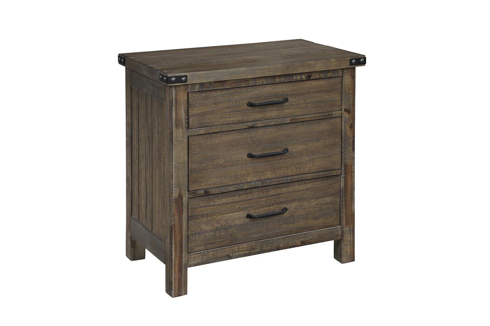 New Classic Furniture Galleon Nightstand in Weathered Walnut - Image 2