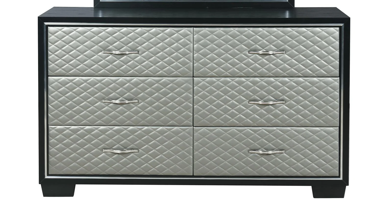New Classic Furniture Luxor 6 Drawer Dresser in Black/Silver - Image 2