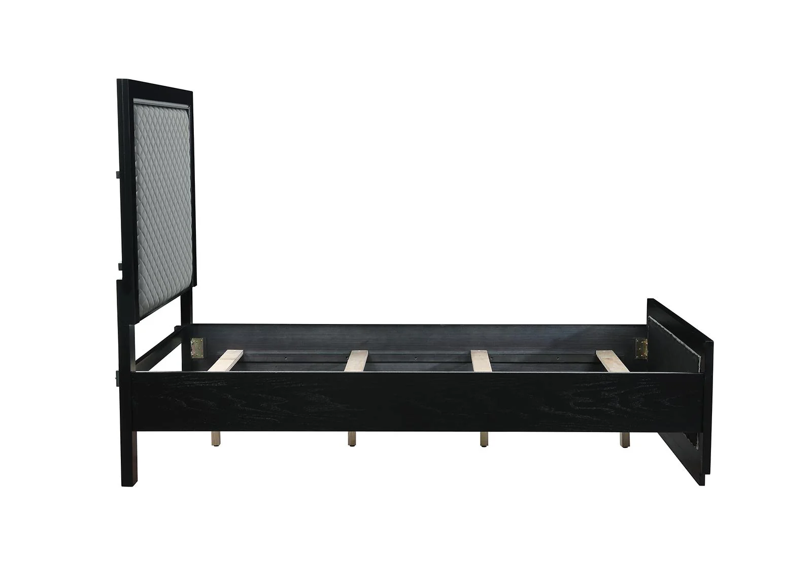 New Classic Furniture Luxor Full Panel Bed in Black/Silver - Image 3
