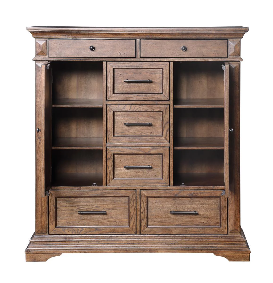 New Classic Furniture Mar Vista Door Chest in Brushed Walnut - Image 2