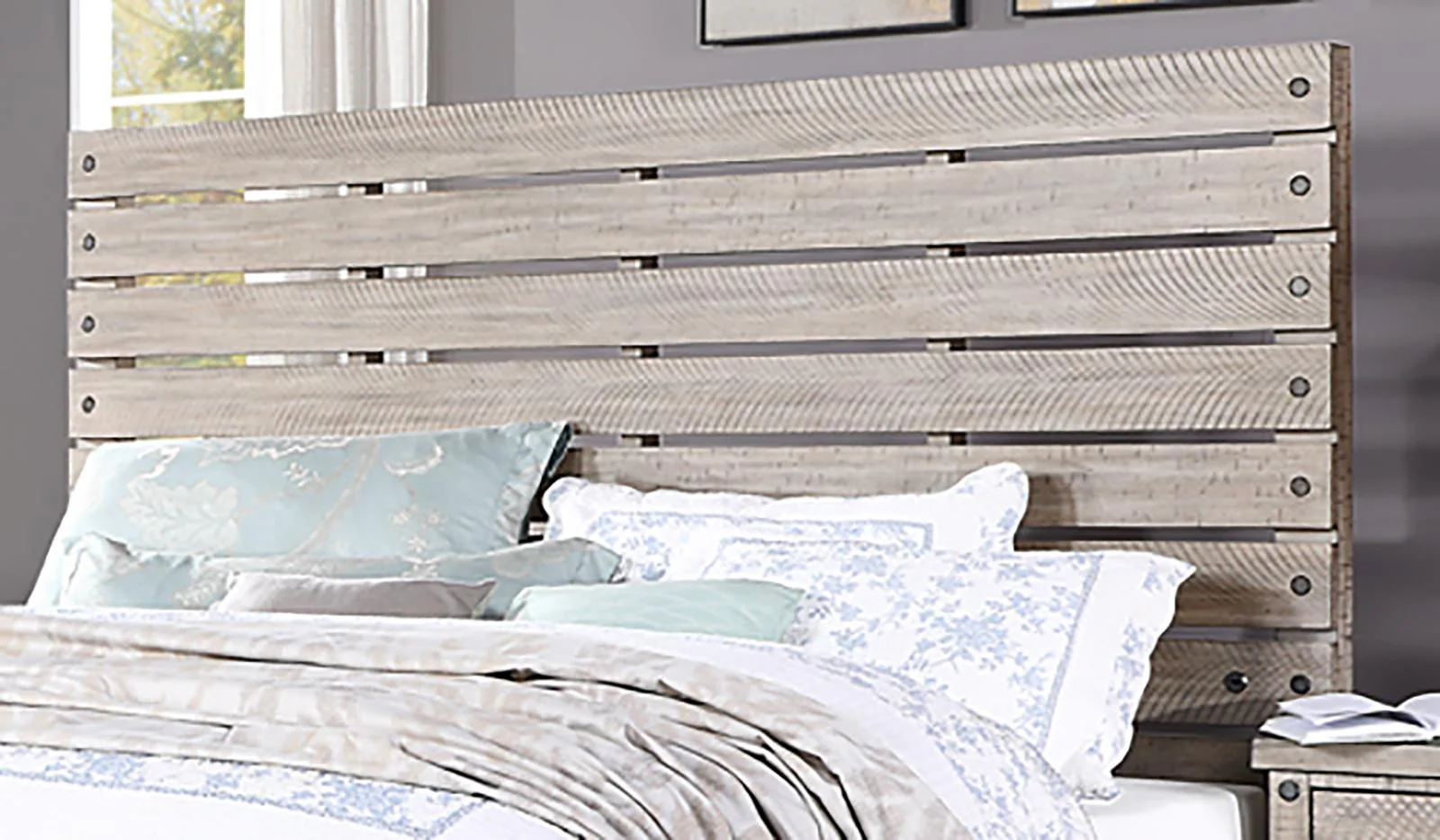 New Classic Furniture Marwick Queen Panel Bed in Sand - Image 5