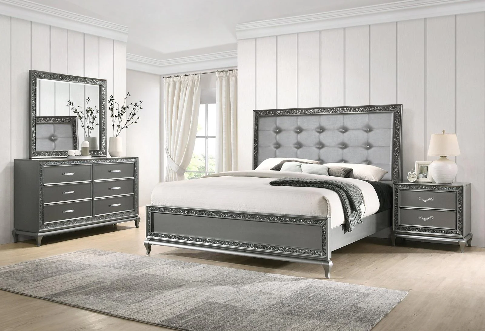 New Classic Furniture Park Imperial 6 Drawer Dresser in Pewter - Image 2