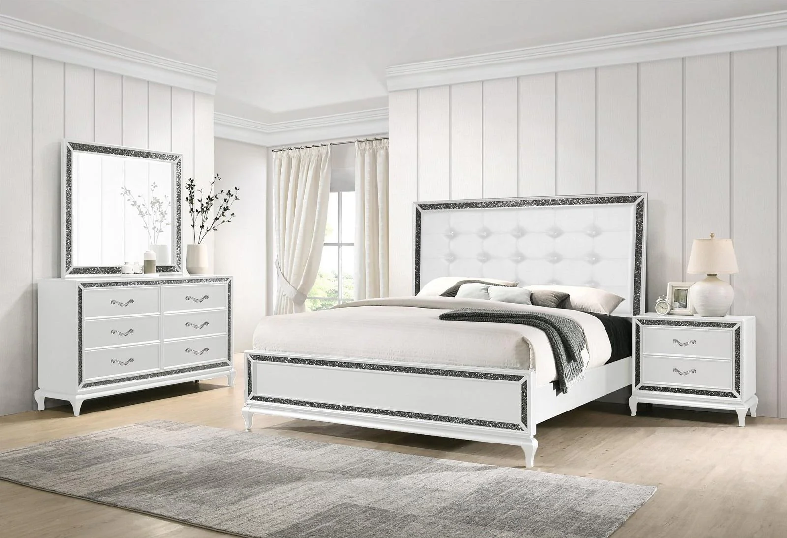 New Classic Furniture Park Imperial Mirror in White - Image 2