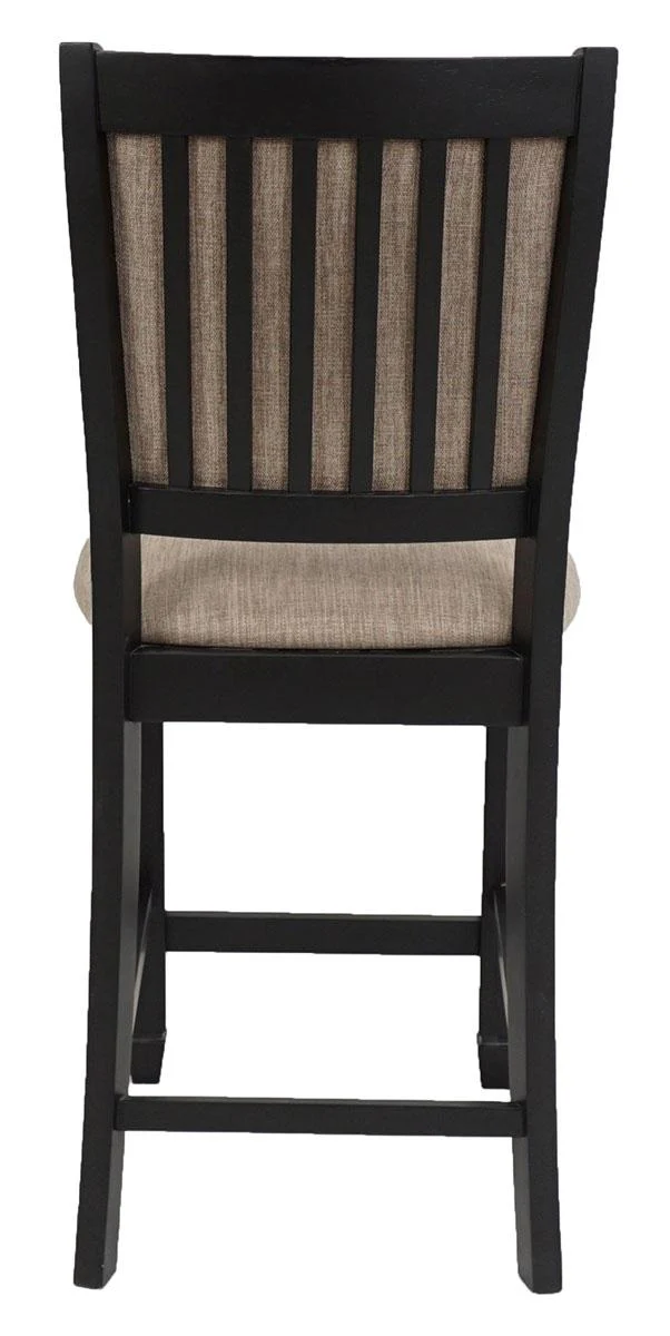 New Classic Furniture Prairie Point Counter Height Chair in Black (Set of 2) - Image 2