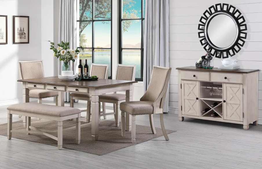New Classic Furniture Prairie Point Server in White - Image 3