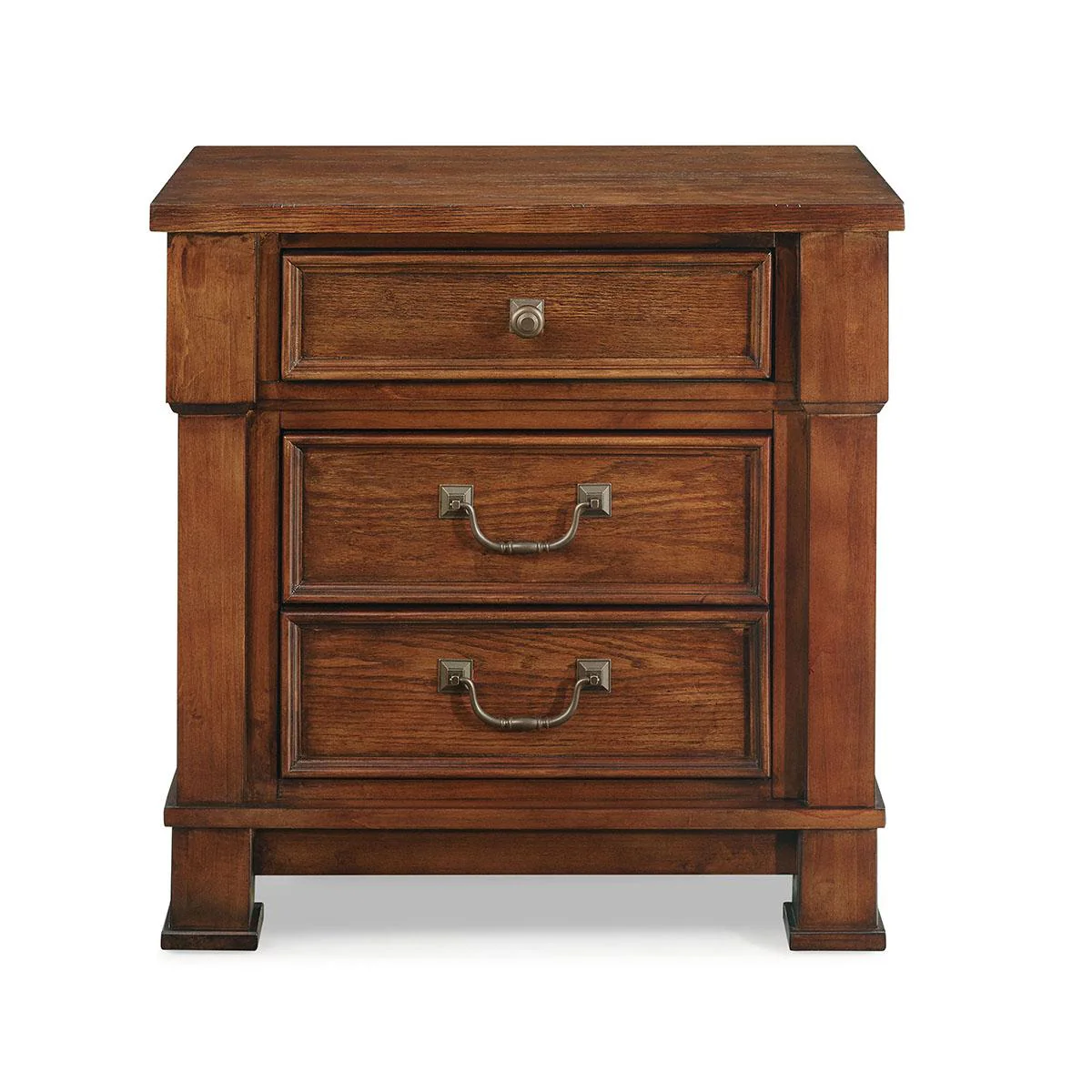 New Classic Furniture Providence 3 Drawer Nightstand in Dark Oak - Image 2