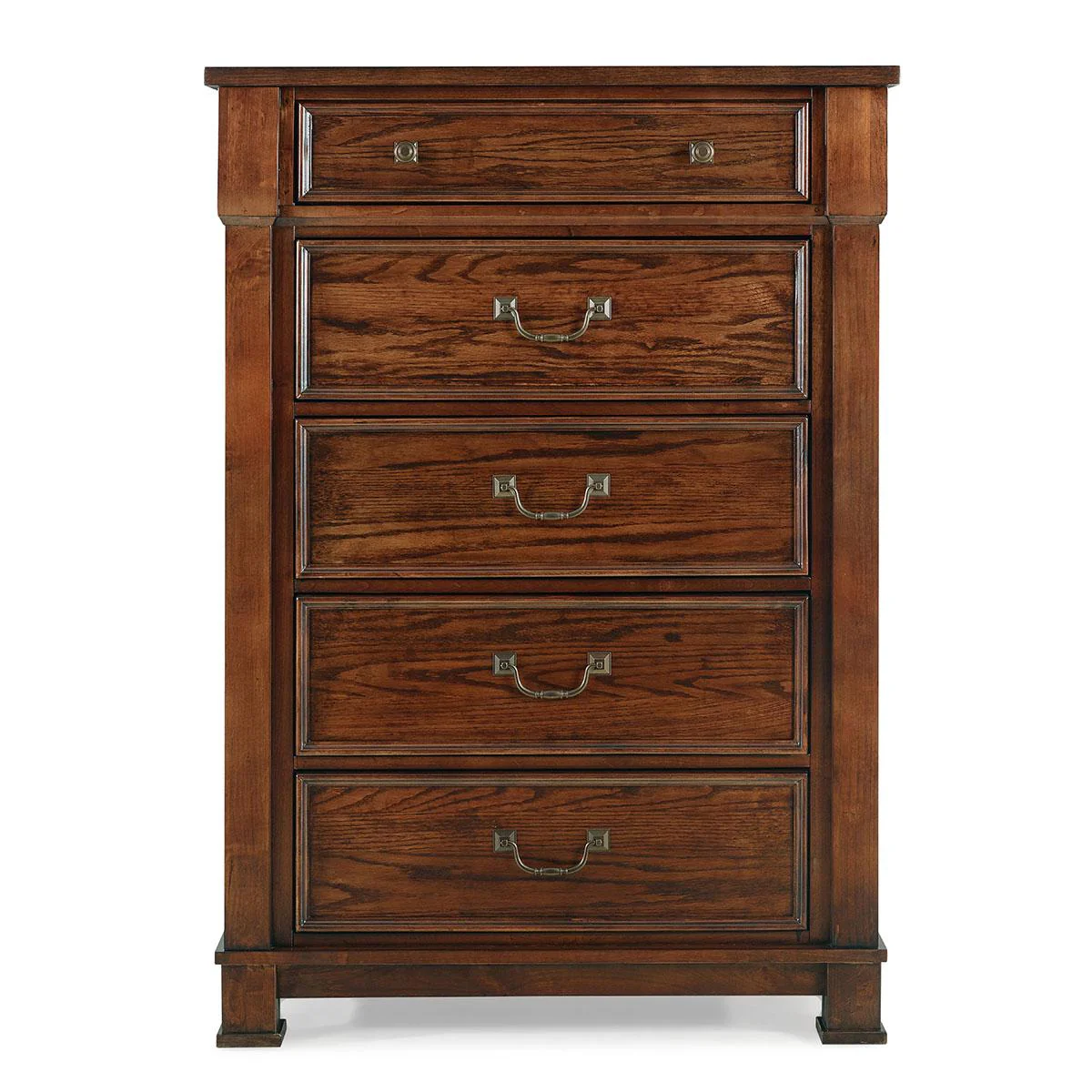 New Classic Furniture Providence 5 Drawer Lift Top Chest in Dark Oak - Image 2