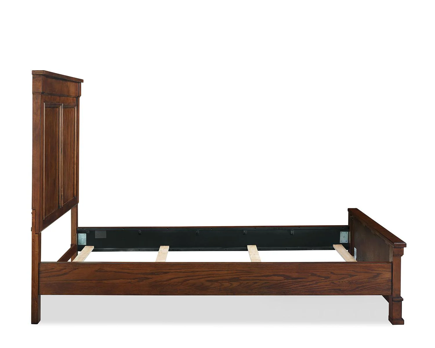 New Classic Furniture Providence King Panel Bed in Dark Oak - Image 4