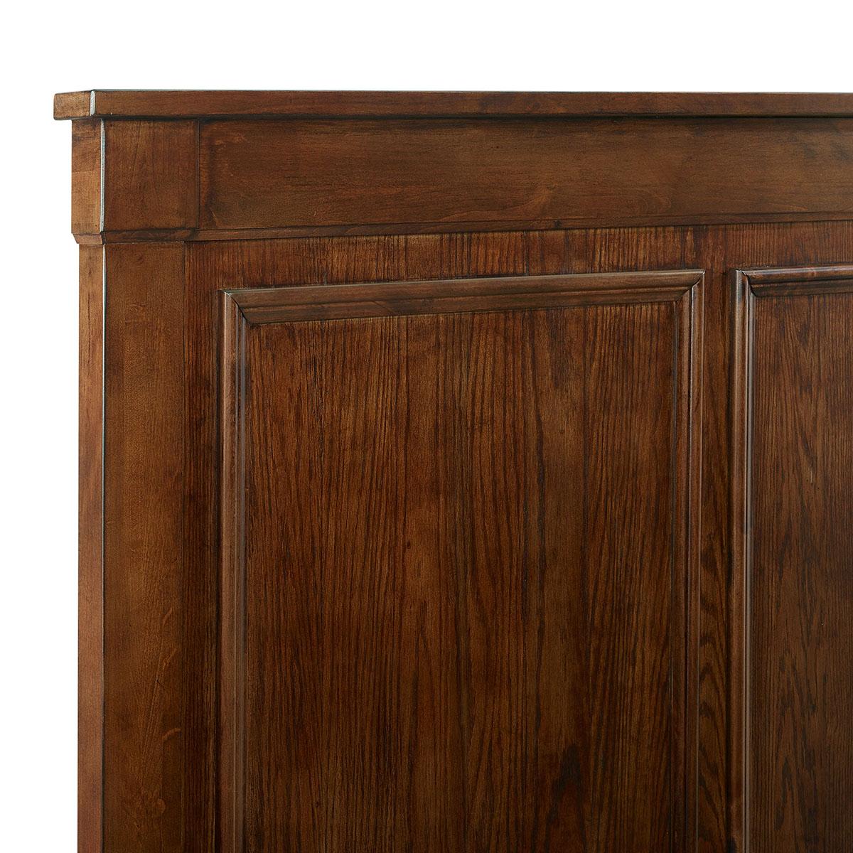 New Classic Furniture Providence King Panel Bed in Dark Oak - Image 5