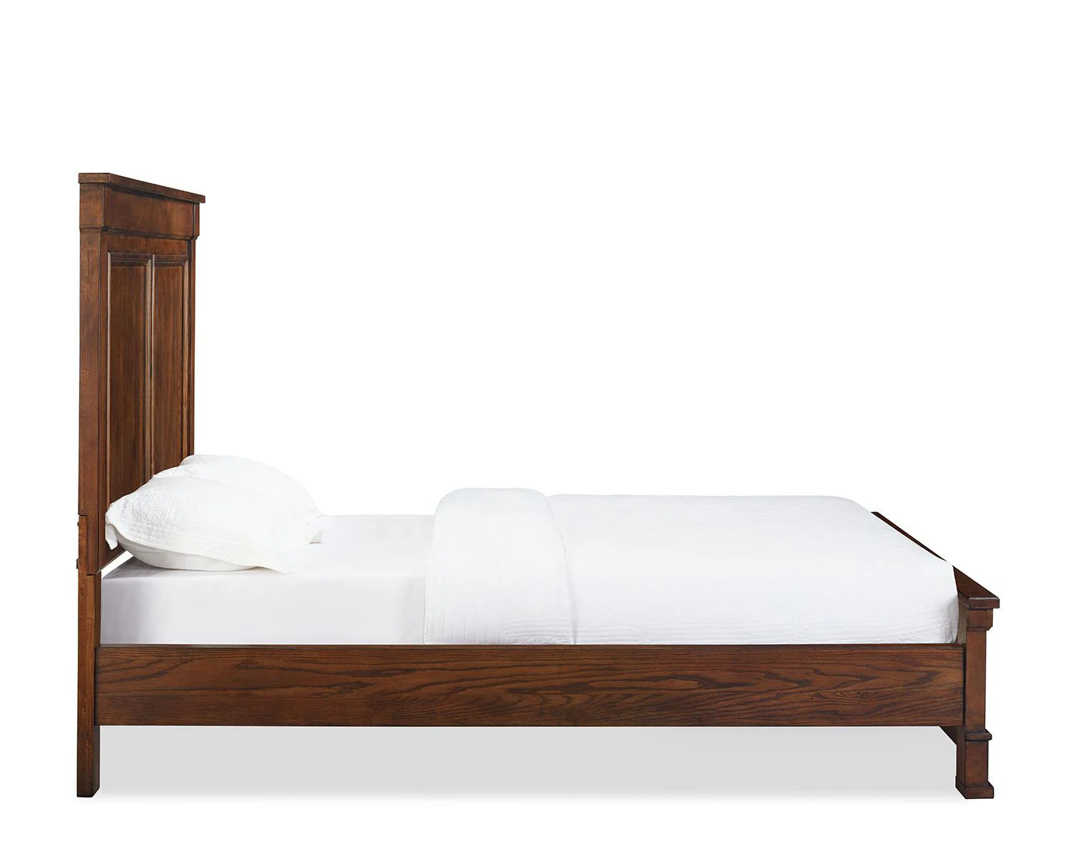 New Classic Furniture Providence Queen Panel Bed in Dark Oak - Image 3