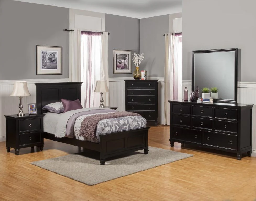 New Classic Furniture Tamarack Twin Bed in Black - Image 2