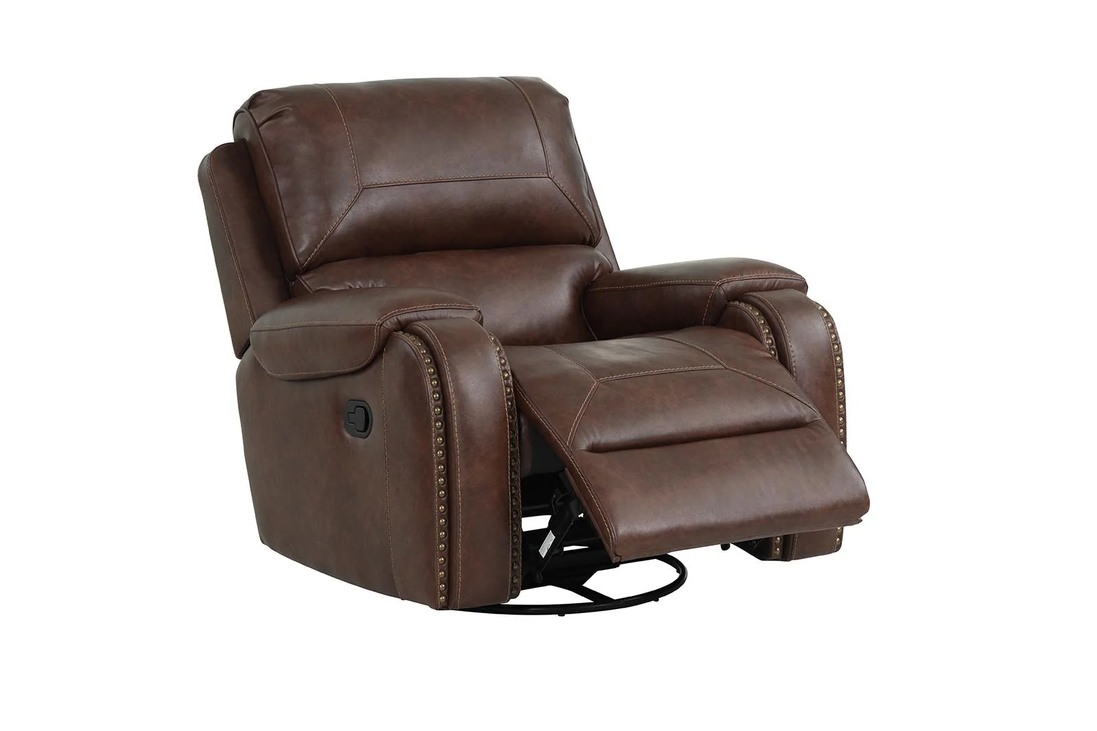 New Classic Furniture Taos Swivel Glider Recliner in Caramel - Image 2