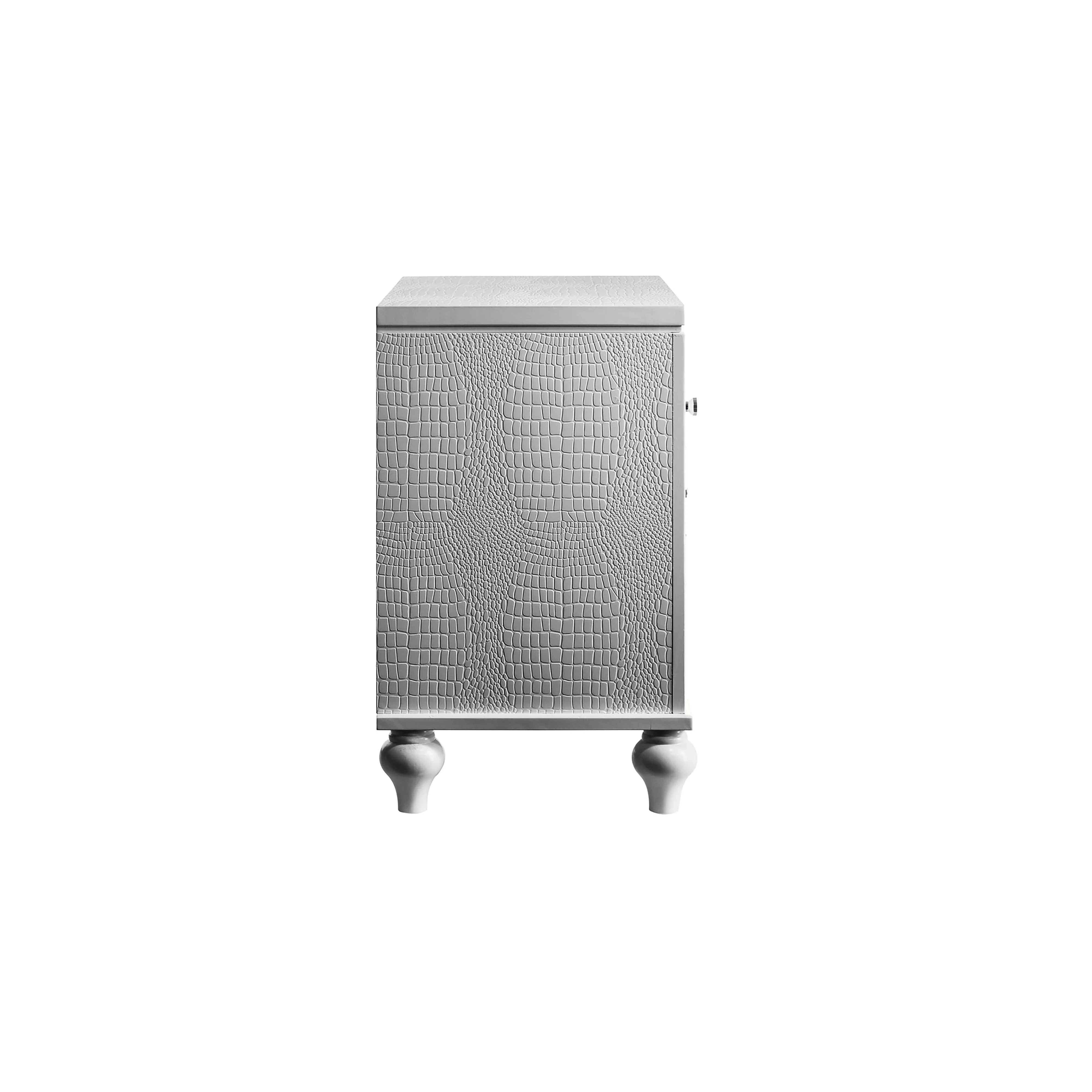 Valentino Nightstand-Silver - Image 4